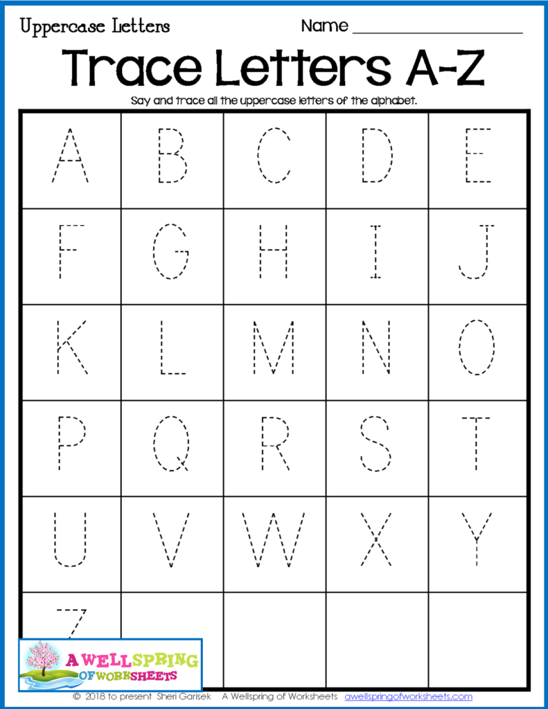 Alphabet Tracing Pages   Uppercase And Lowercase Letters