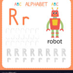 Alphabet Tracing Worksheet For Preschool And Inside Alphabet Tracing Vectors