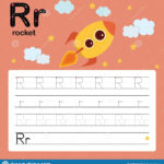 Alphabet Tracing Worksheet For Preschool And Kindergarten To Regarding Letter R Tracing Preschool