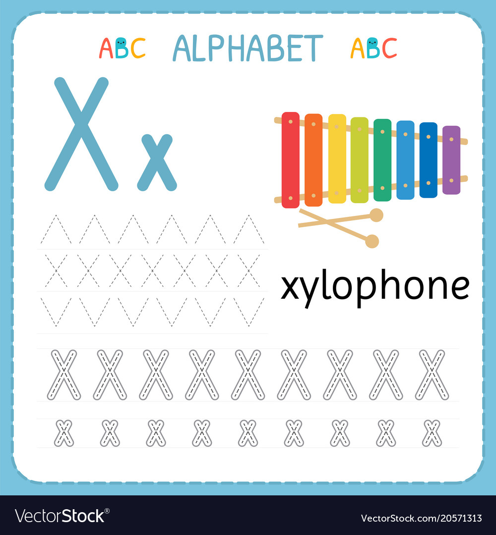Alphabet Tracing Worksheet For Preschool And regarding Alphabet Tracing Vectors