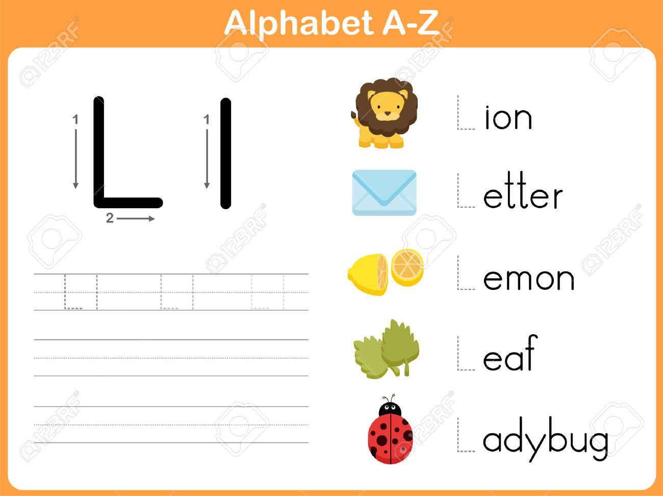 Alphabet Tracing Worksheet: Writing A-Z regarding Alphabet Writing Worksheets A-Z