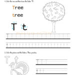 Alphabet Tracing Worksheets   How To Write Letter T For Letter T Tracing Sheet