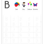 Alphabet Tracing Worksheets, Printable English Capital Throughout Letter B Tracing Worksheets Free