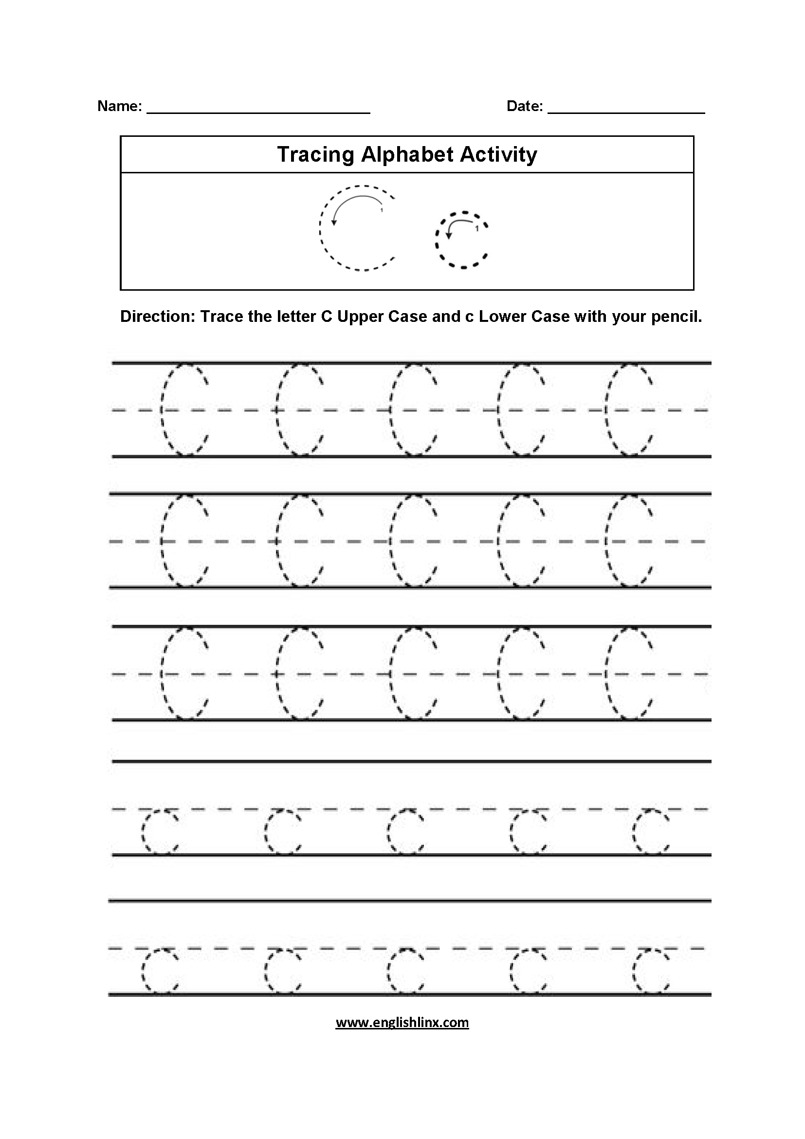 Alphabet Worksheets | Tracing Alphabet Worksheets