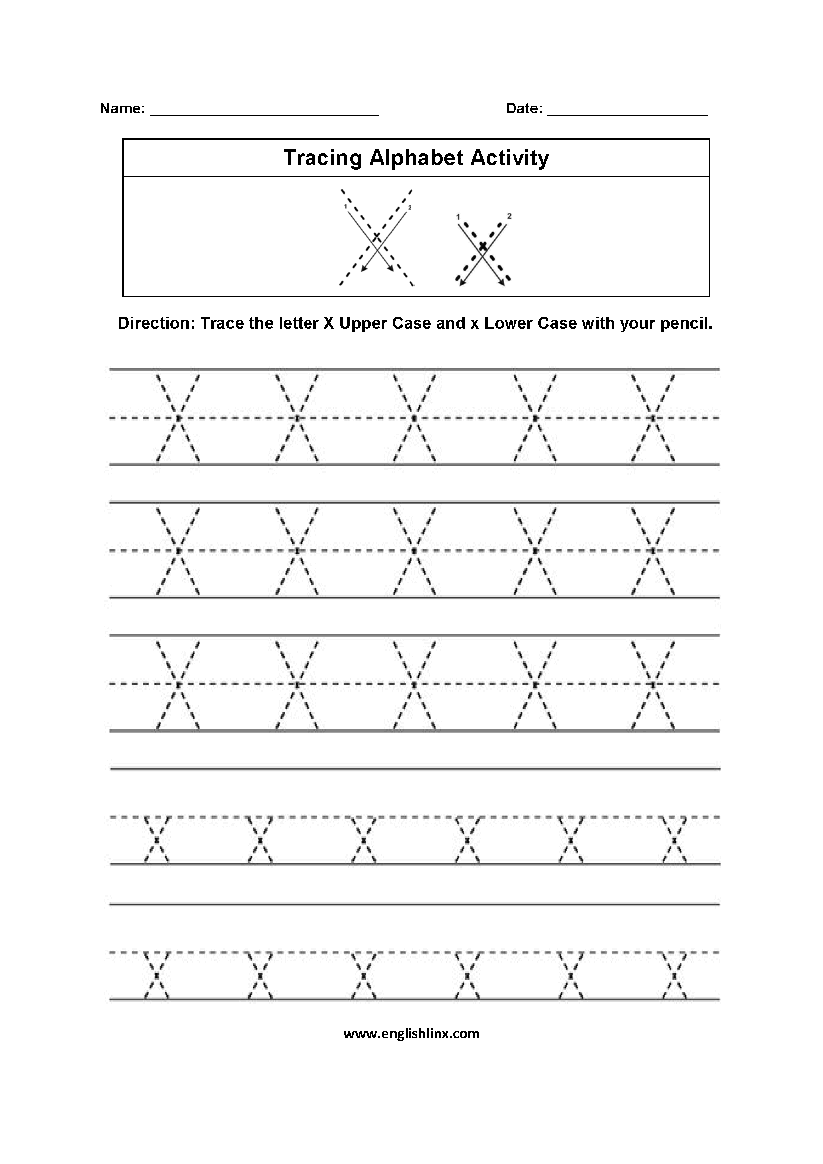 Alphabet Worksheets | Tracing Alphabet Worksheets