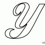 Alphabets Pic To Color Of Y In 2020 | Cursive Letters