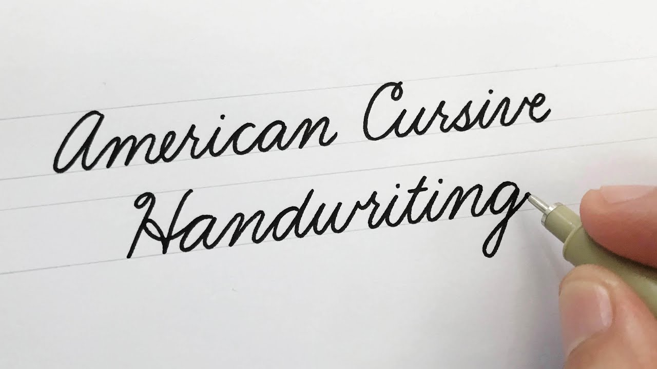 American Cursive Handwriting | For Beginners