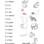 Animal Alphabet   English Esl Worksheets For Distance Intended For Alphabet Worksheets For Young Learners