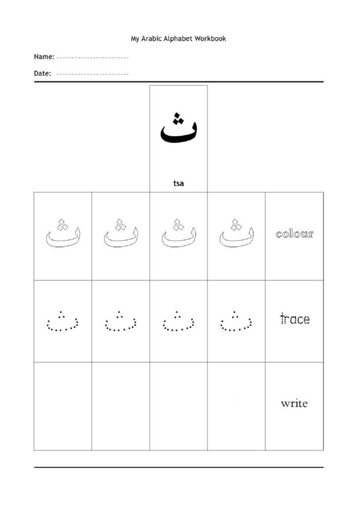 Arabic Alphabet Tsa | Arabic Alphabet For Kids, Arabic