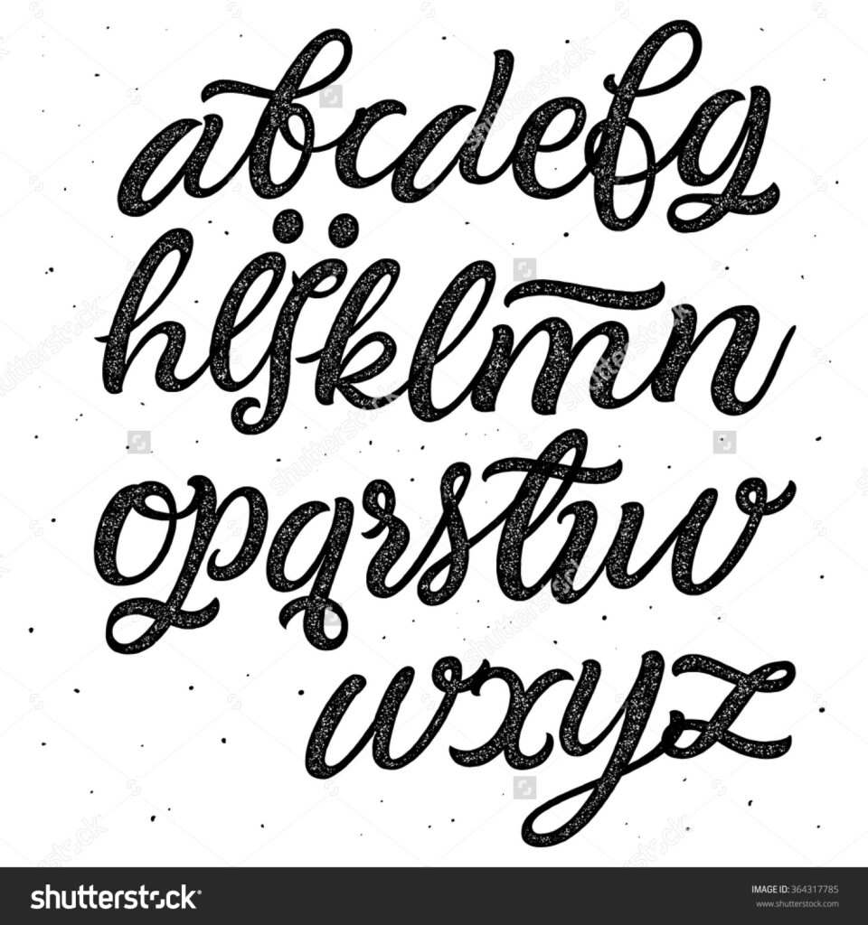 Art Of Lettering Pdf Alphabet Cursive Writing Free Printable