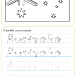 Australian Handwriting Worksheets – Victorian Modern Cursive Intended For Name Tracing Victorian Cursive
