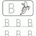 B Tracing Image Bananas! | Tracing Worksheets Preschool With Letter B Worksheets For Nursery