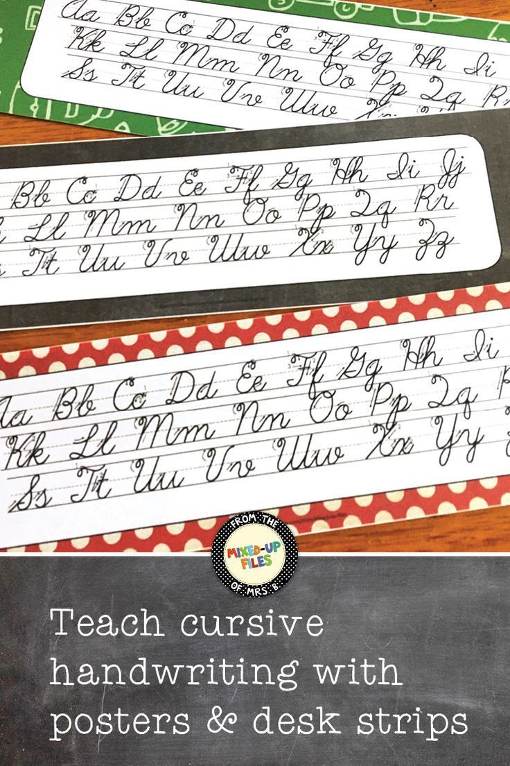 Back To School Cursive Alphabet Banner | Cursive Alphabet