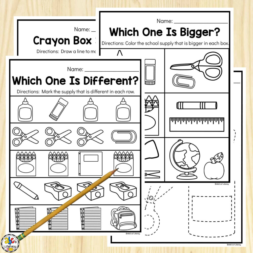 Back To School Preschool Worksheets For 3 5 Year Olds Back To School Preschool Worksheets For 3 5 Year Olds