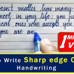Beautiful English Handwriting |English Neat And Clean Sharp