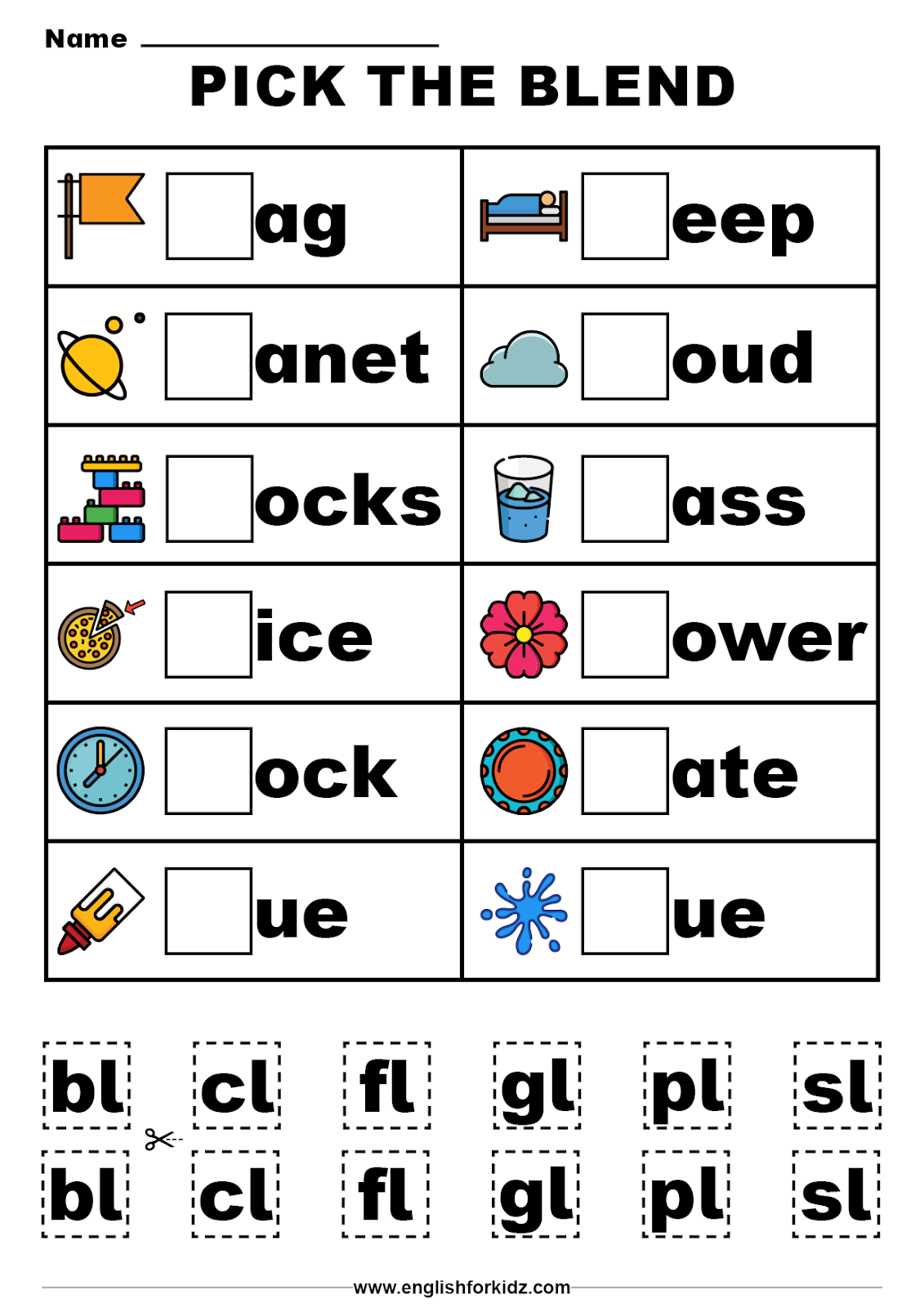Beginning Consonant Blends And Digraphs Worksheets throughout Alphabet Blends Worksheets