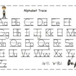 Best Printable Letter   Printablee With Alphabet Tracing Letters Font