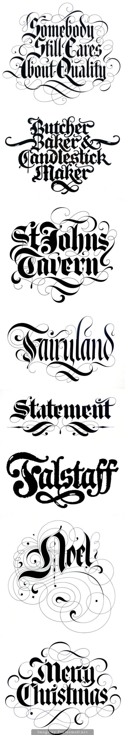 Blackletter Scriptdavid Quay | Desenho De Letras À Mão