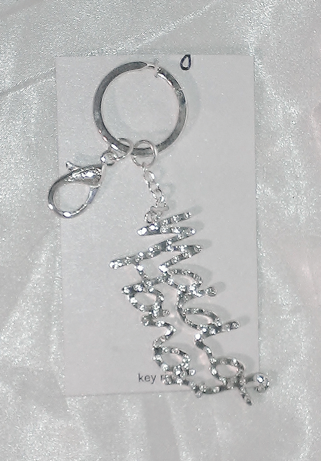 Bling Silver W/ Clear Rhinestones Cursive &amp;quot;maid