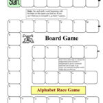 Board Game   Alphabet Race   English Esl Worksheets For Within Alphabet Game Worksheets