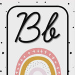 Boho Rainbow Cursive Alphabet [Video] [Video] In 2020 | Cursive Alphabet,  Cursive Alphabet Printable, Alphabet Display