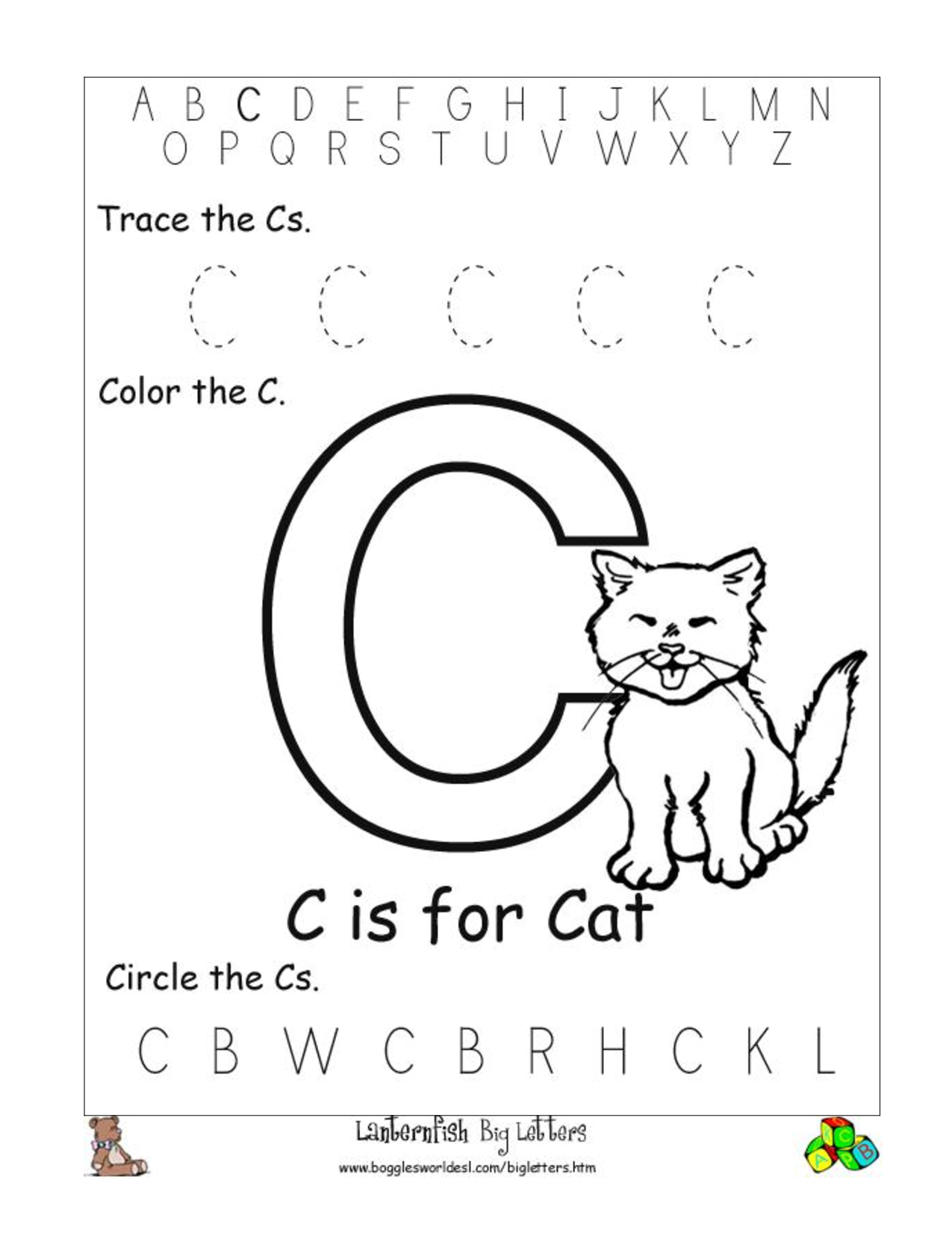 C Preschool Worksheets | Letter C Worksheets | Preschool within Letter C Worksheets For 3 Year Olds