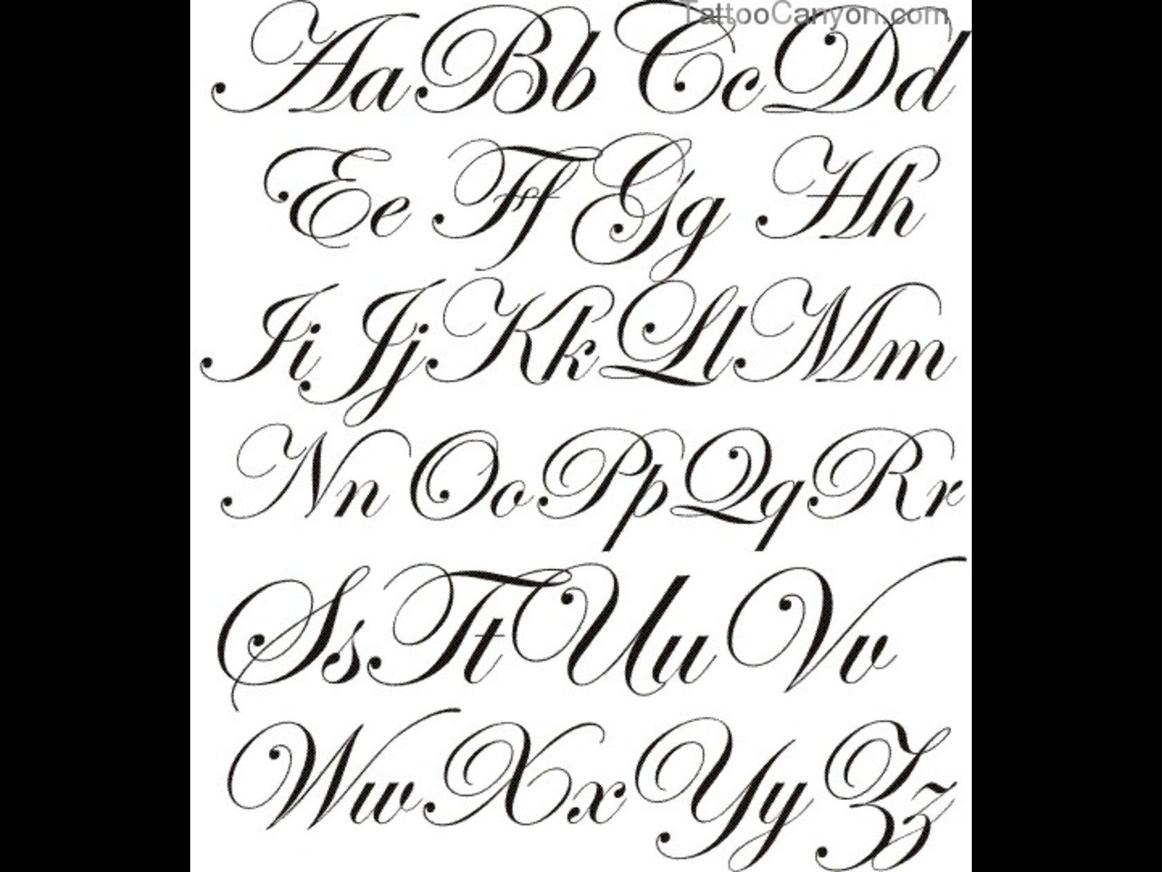 Calligraphy Alphabet Letters Font Images – Kingandsullivan