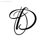 Calligraphy Letter D (1024×1024) | Calligraphy Letters