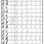 Capital And Lowercase Letters Cursive