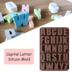 Capital Letters Silicone Mold Chocolate Fondant Cake
