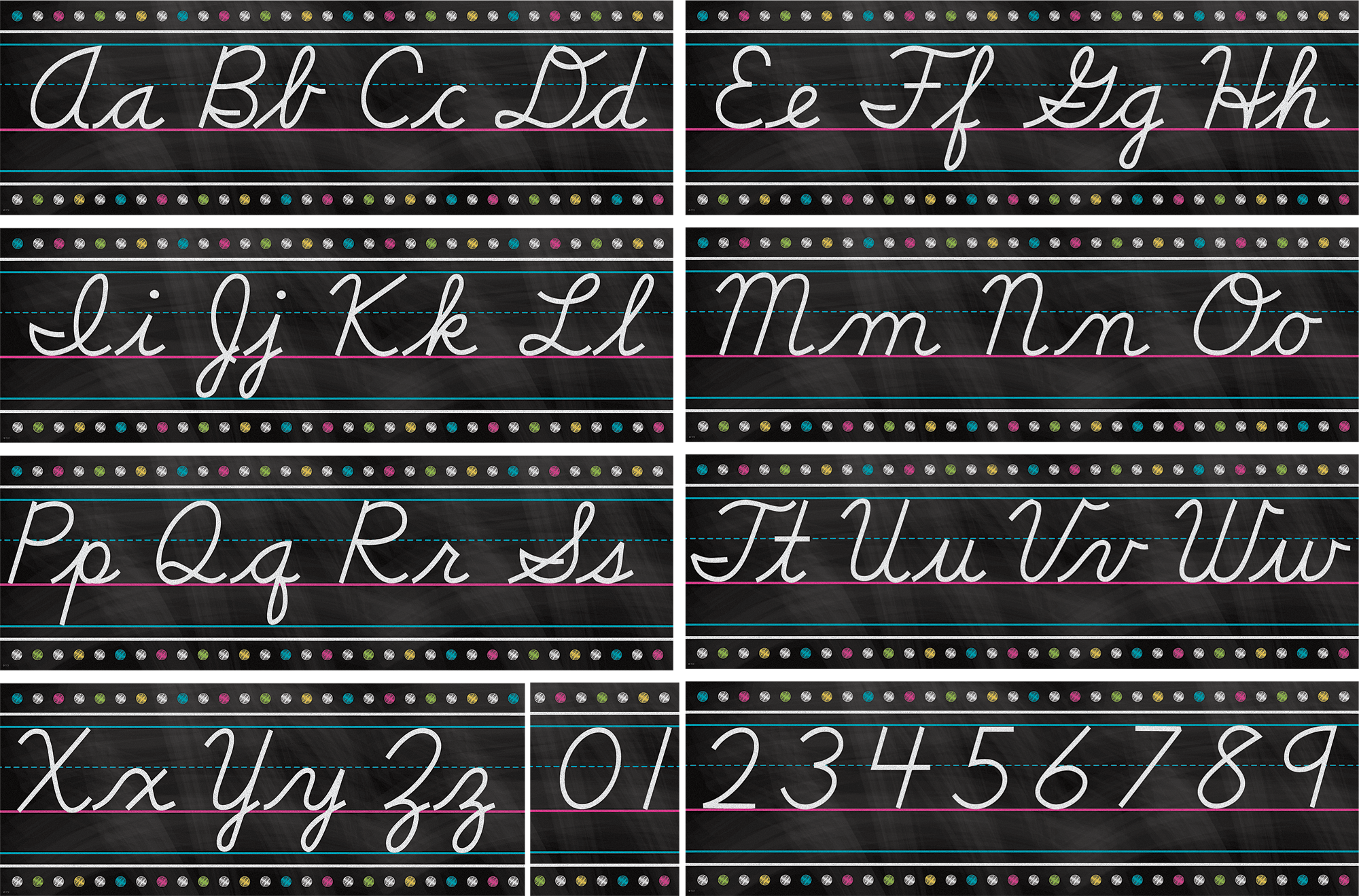 Cursive Writing Banner Cursive Alphabet Alphabet Line Cursive | Images ...