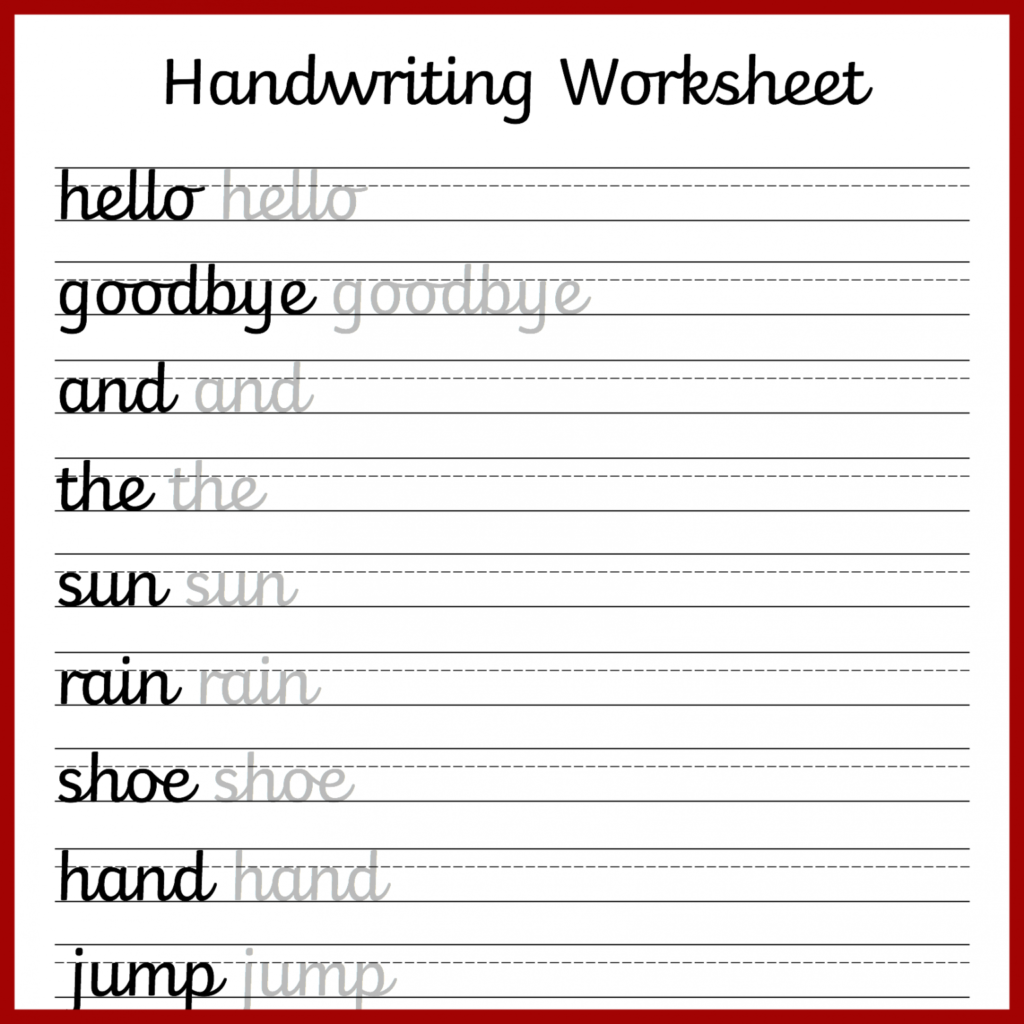 Coloring Bookve Handwriting Practice Sheets For Adults Free