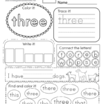 Coloring Sheet Basic Sight Words Worksheet Printable Word