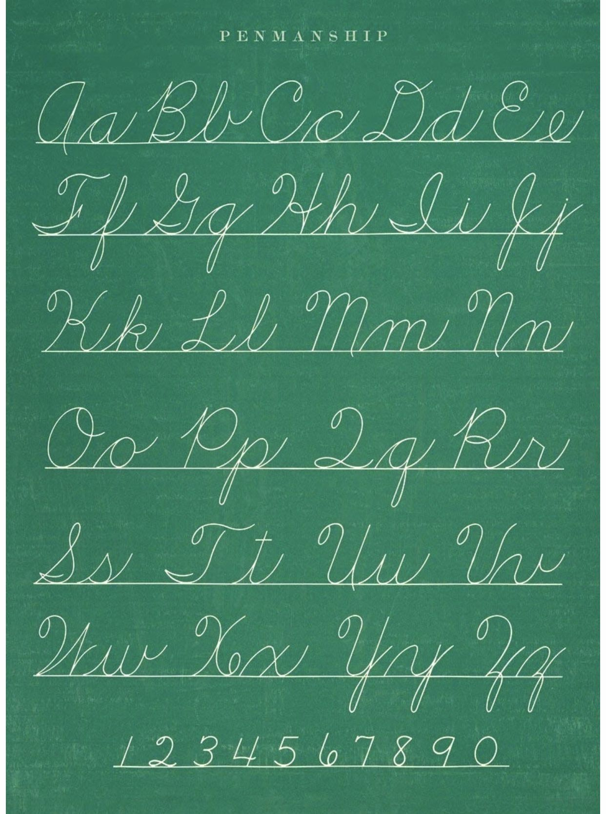 Cursive Alphabet In 2020 | Teaching Cursive Writing, Cursive