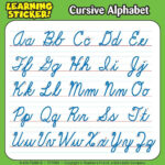 Cursive Alphabet Study Buddy Stickers   From Carson Dellosa