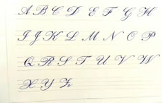 Cursive (Calligraphy) Writing A To Z Capital Letters For Beginners.
