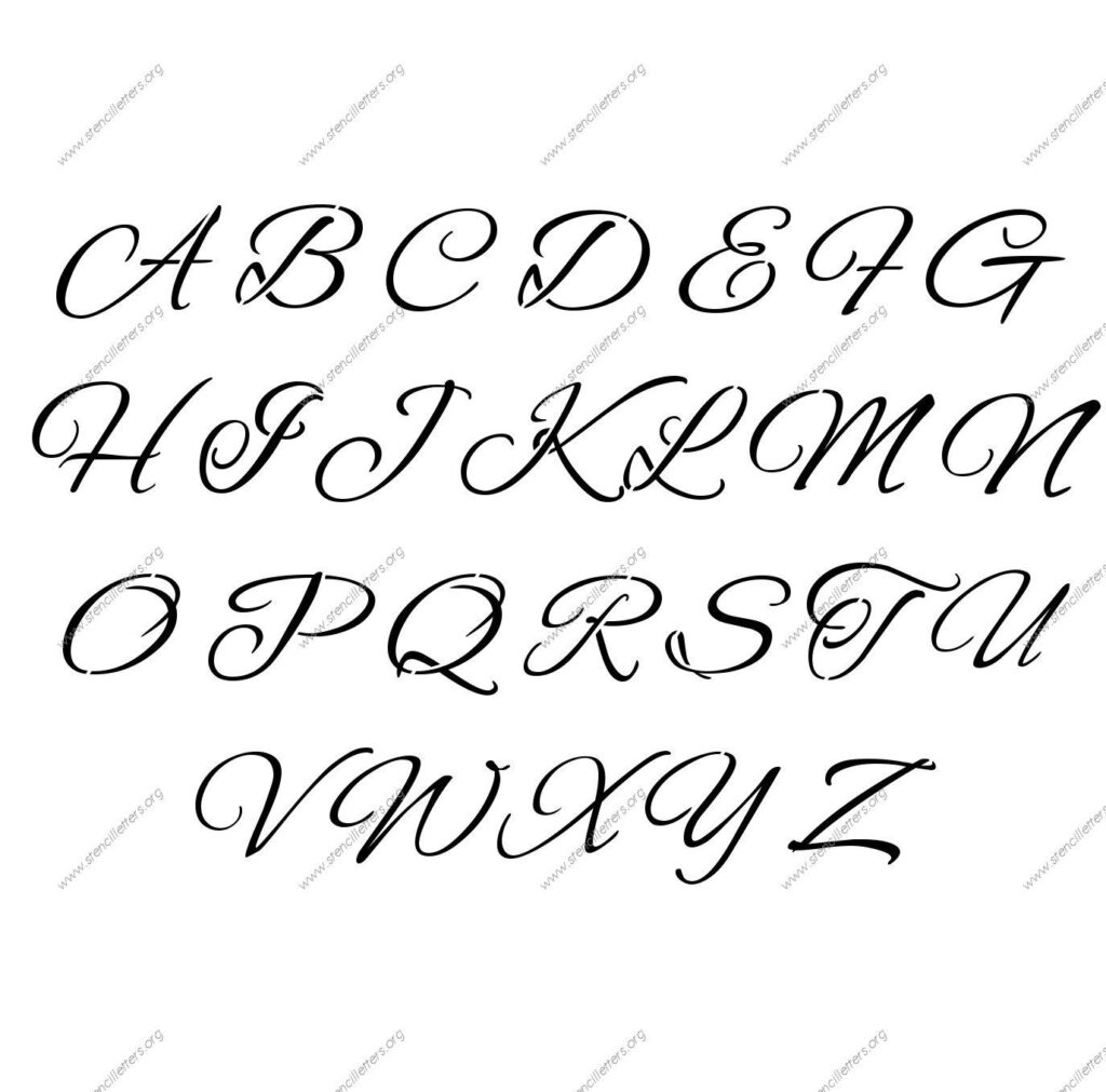 Cursive Capital Letters Alphabet In Cursive Capital Letters