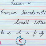 Cursive Handwriting Lesson 4 | Method For Small Letters | Alphabets From A  To I | Stepstep