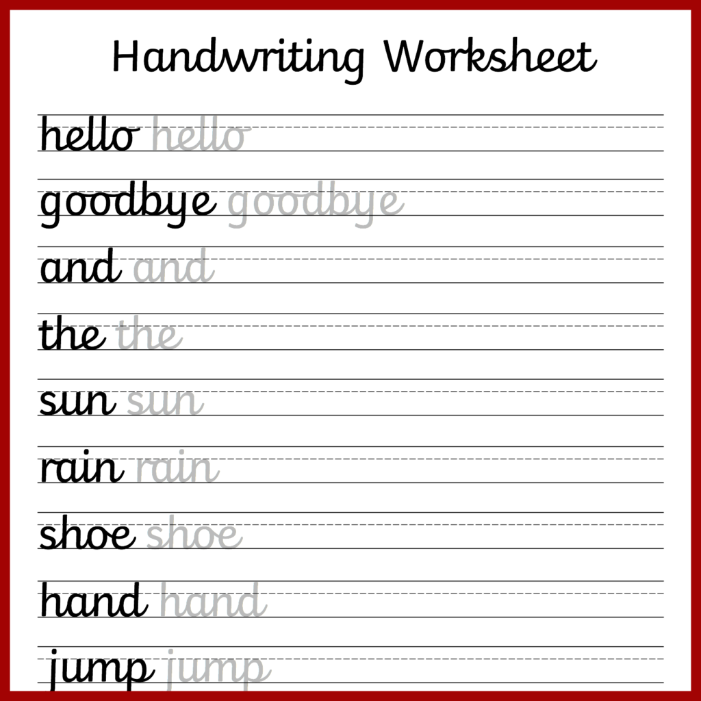 Cursive Handwriting Worksheets – Free Printable! | Mama Geek