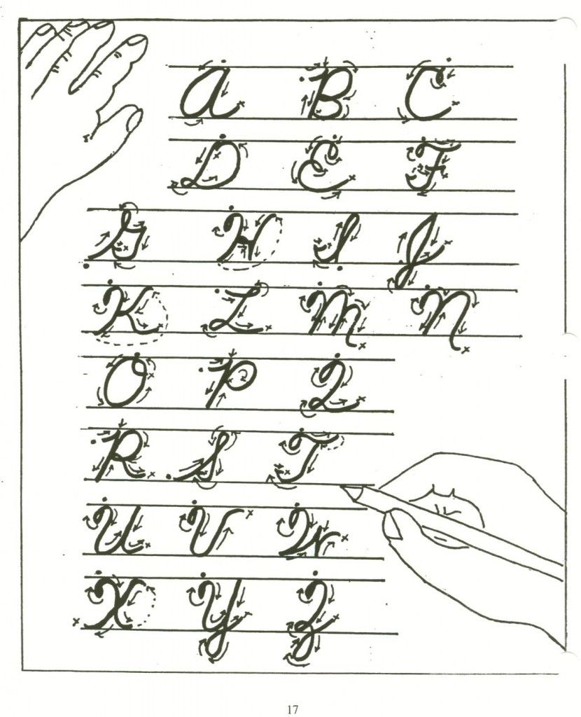 Cursive Letters A Z's Handwriting | Learning Cursive