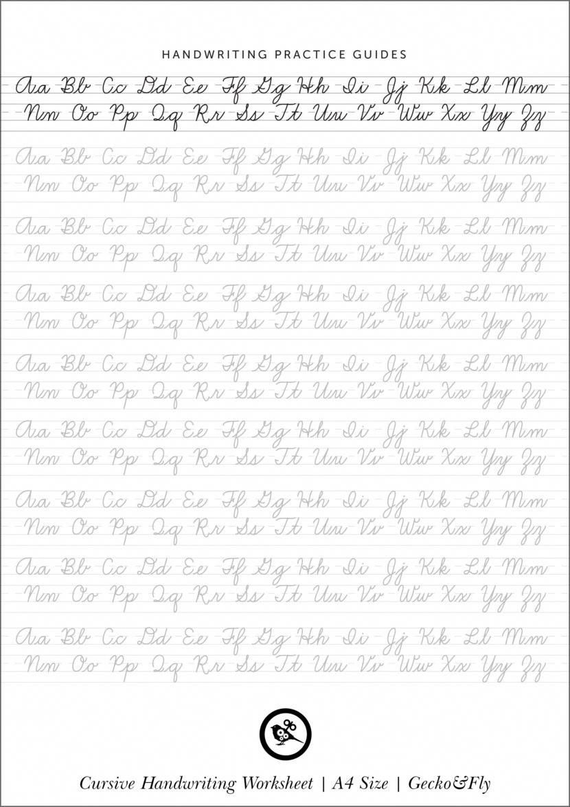 Cursive Packet Printable