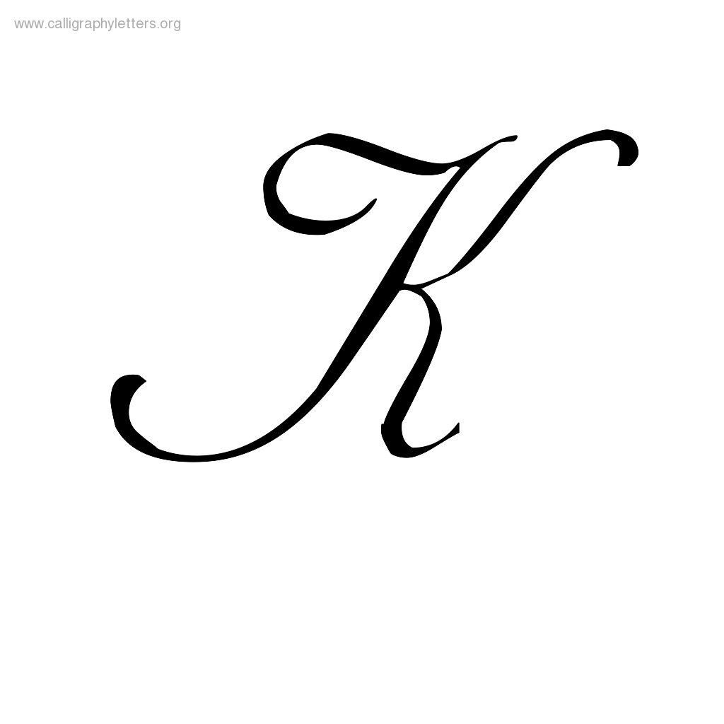 Cursive Small K