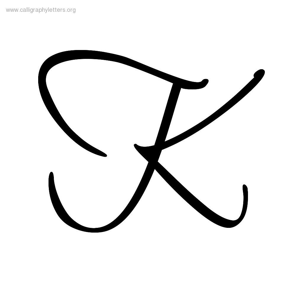 Cursive Small K