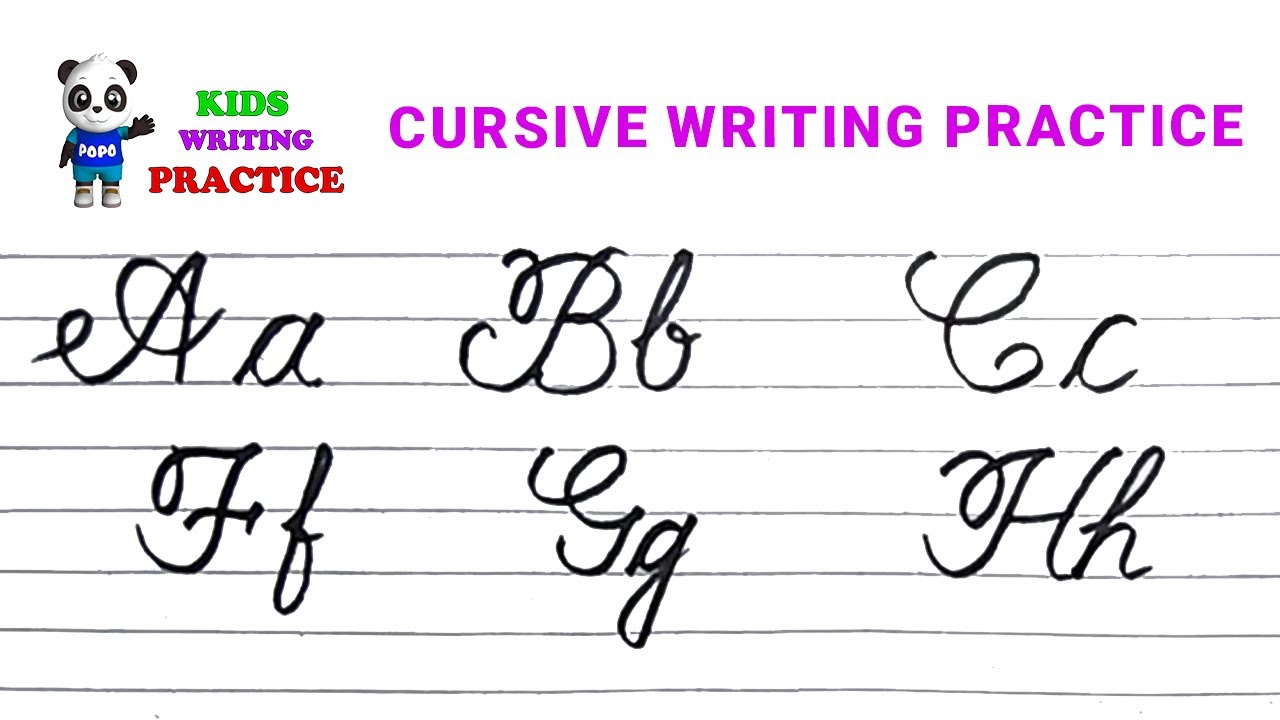 Cursive Writing For Beginners | Cursive Writing Capital And Small Letters |  Cursive Writing Practice