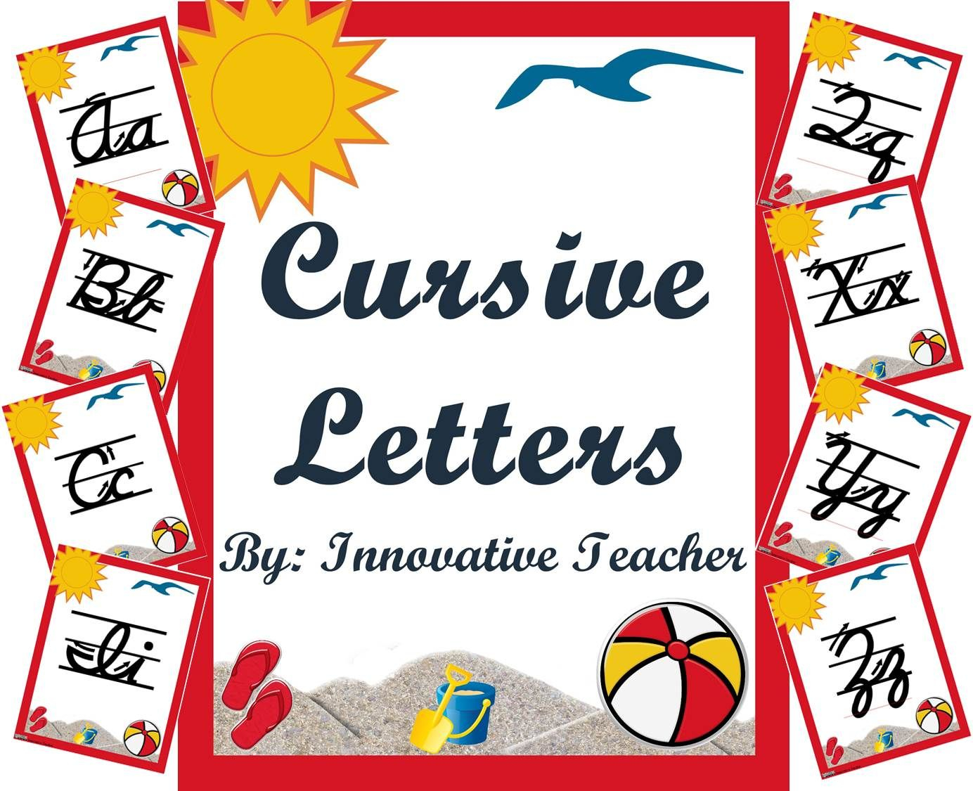 Cursive Writing Letters - D&amp;#039;nealian Style (Back To School