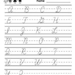 Cursive Writing Practice Sheet 1 | Cursive Handwriting