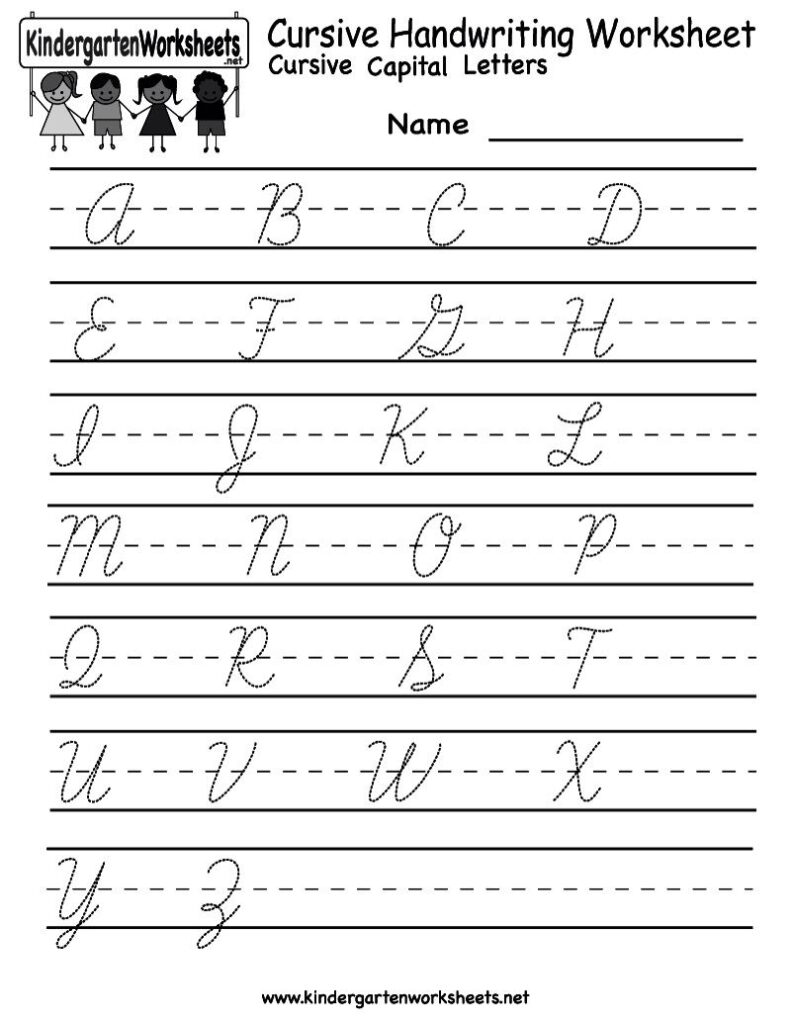 Cursive Writing Practice Sheet 1 | Cursive Handwriting