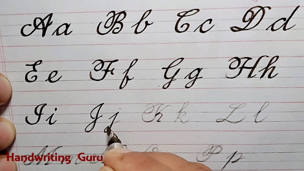 Cursive Alphabet How To | AlphabetWorksheetsFree.com