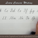 Cursive Writing | Writing Capital And Small Alphabets In Cursive |  Alphabets In Cursive Letters