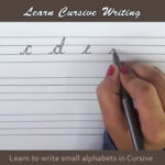 Cursive Writing | Writing Small Alphabets In Cursive | Alphabets In Cursive  Letters